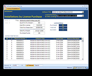 License Tracking Database